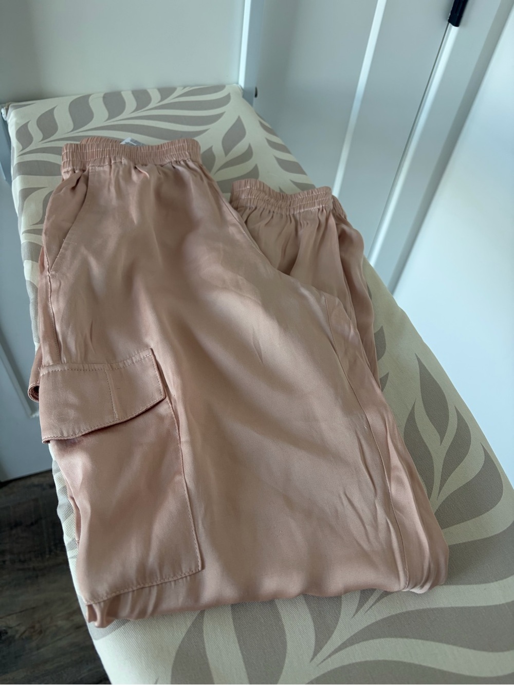 BCBGMaxAzria Blush Pink Elastic Waist Pants